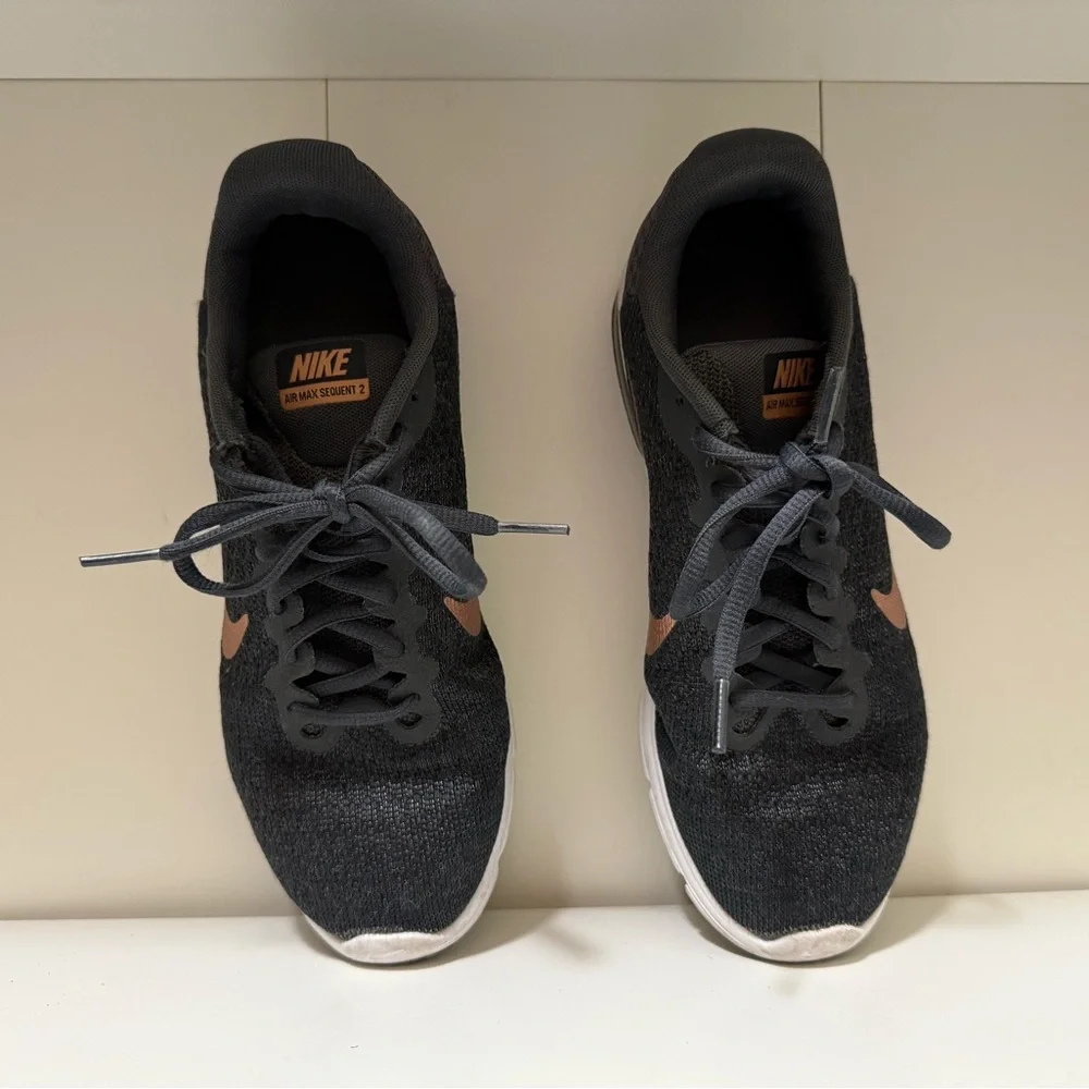 Nike Black and Bronze Athletic Shoes